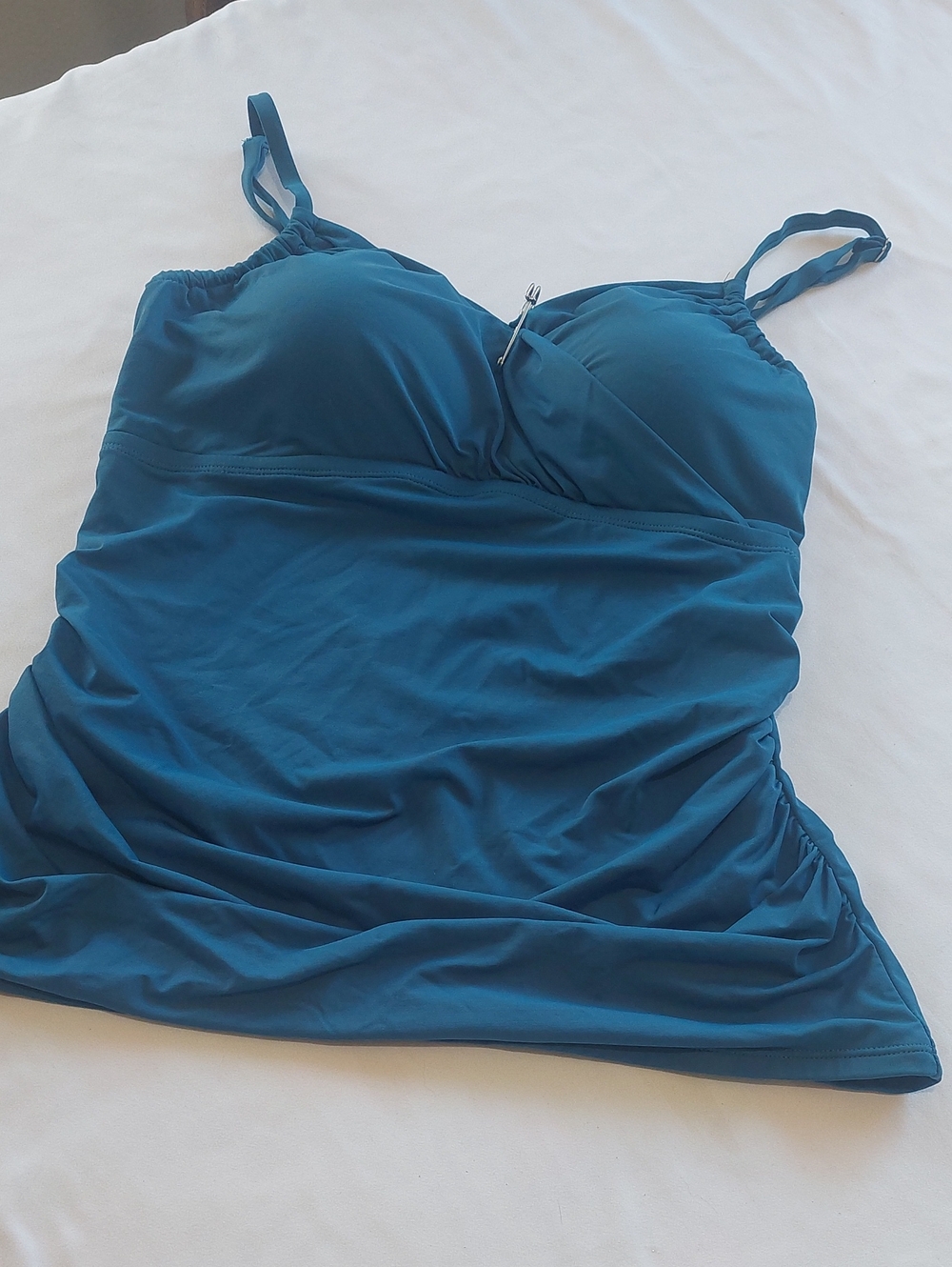 Tankini Top - Women's Swim Top Teal  Size 2XL